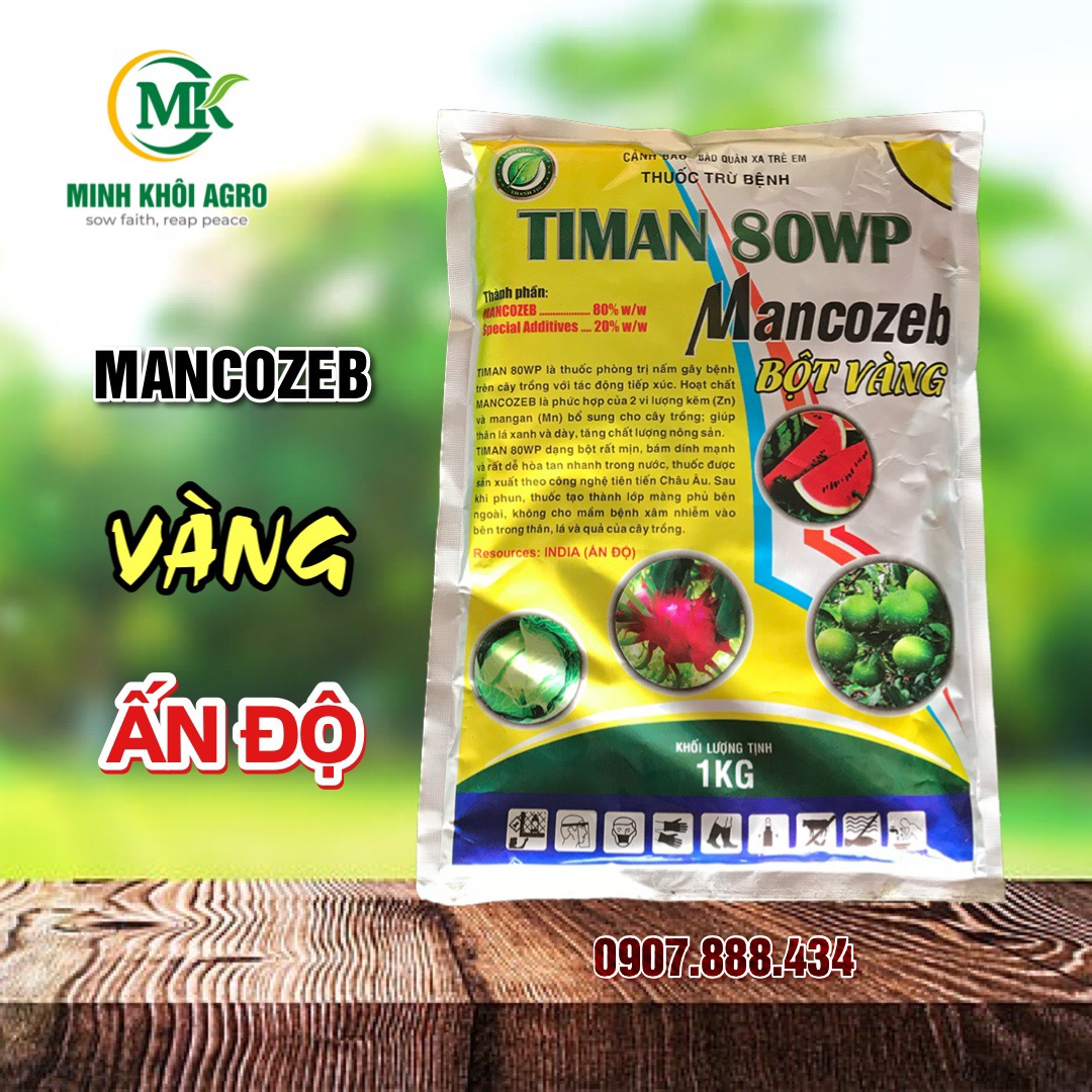 Timan 80WP (Mancozeb Vàng) TT - Gói 1kg